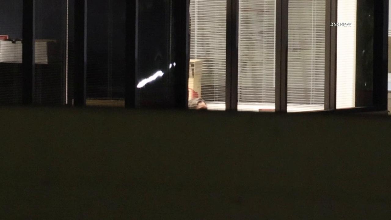 Video thumbnail for US, Bakersfield: Bakersfield Hostage Situation at Bank 2 Hostages Spotted In Window Part 3.