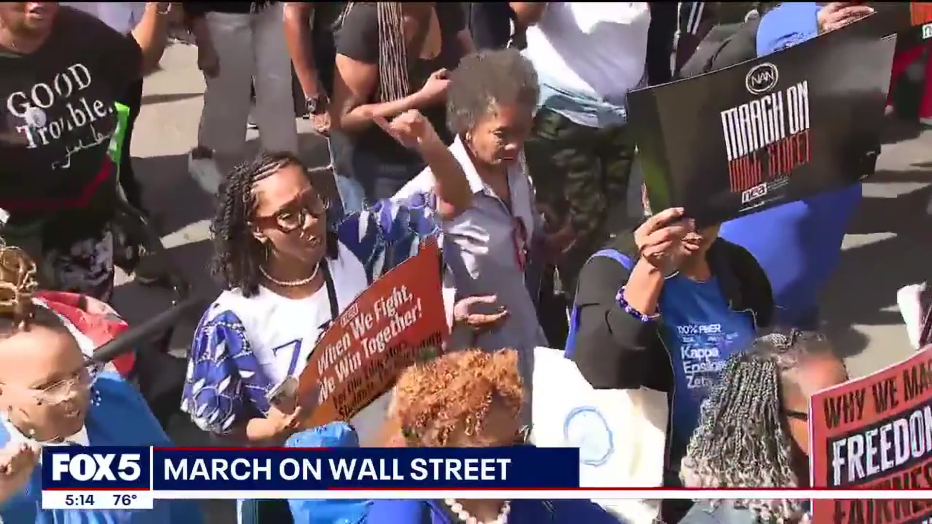 'Video thumbnail for 'March on Wall Street''