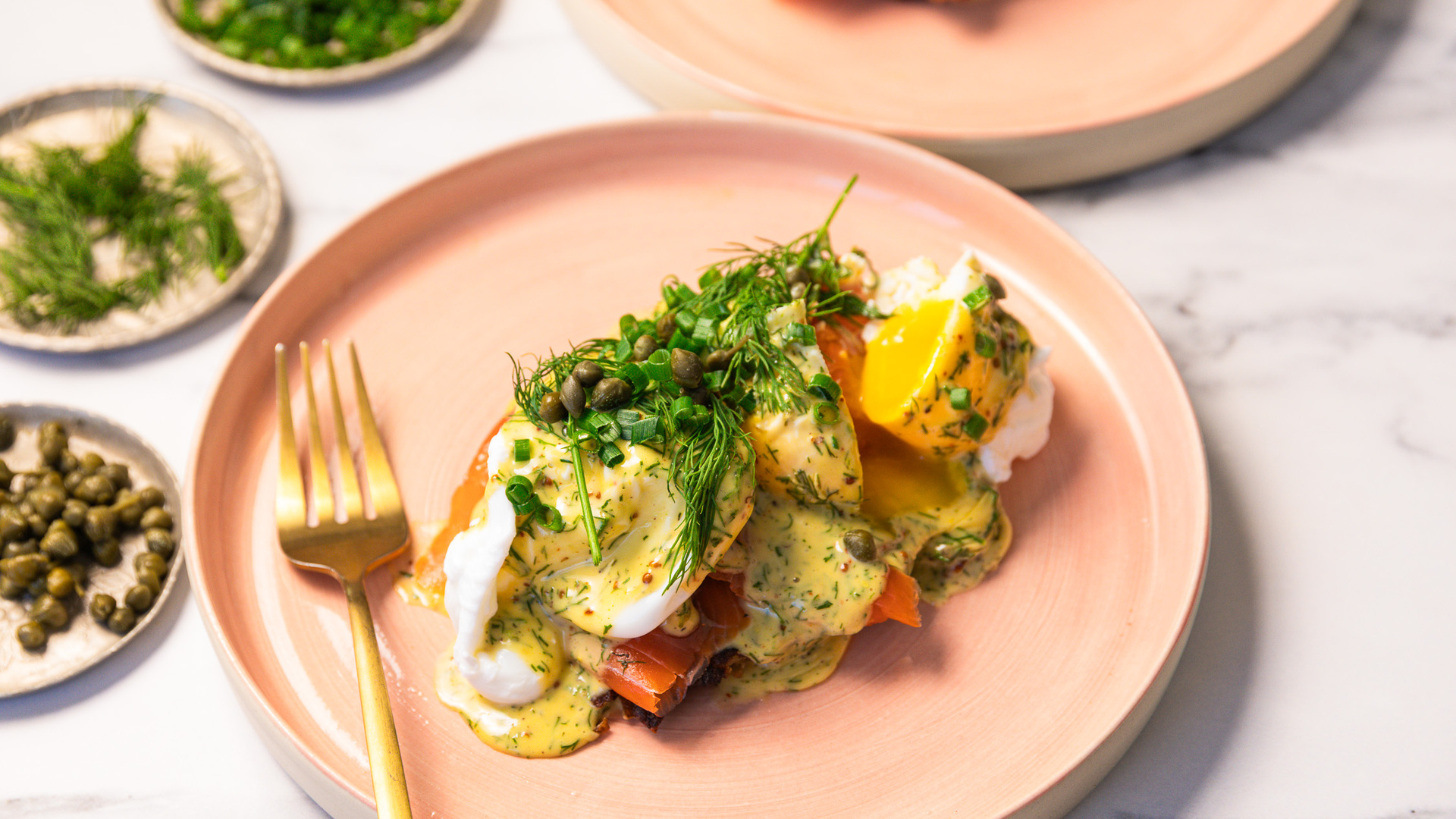 Video thumbnail for Eggs Norwegian With Rosti And Dill Hollandaise Recipe