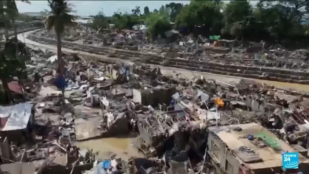'Video thumbnail for Philippines begins cleanup after Typhoon Kalmaegi leaves dozens dead'