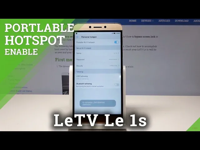 Video thumbnail for How to Enable Portable Hotspot in LeTV Le 1s - Share Mobile Data