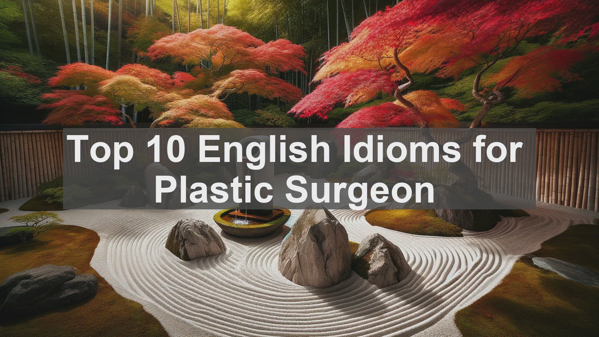 'Video thumbnail for Top 10 English Idioms for Plastic Surgeon'
