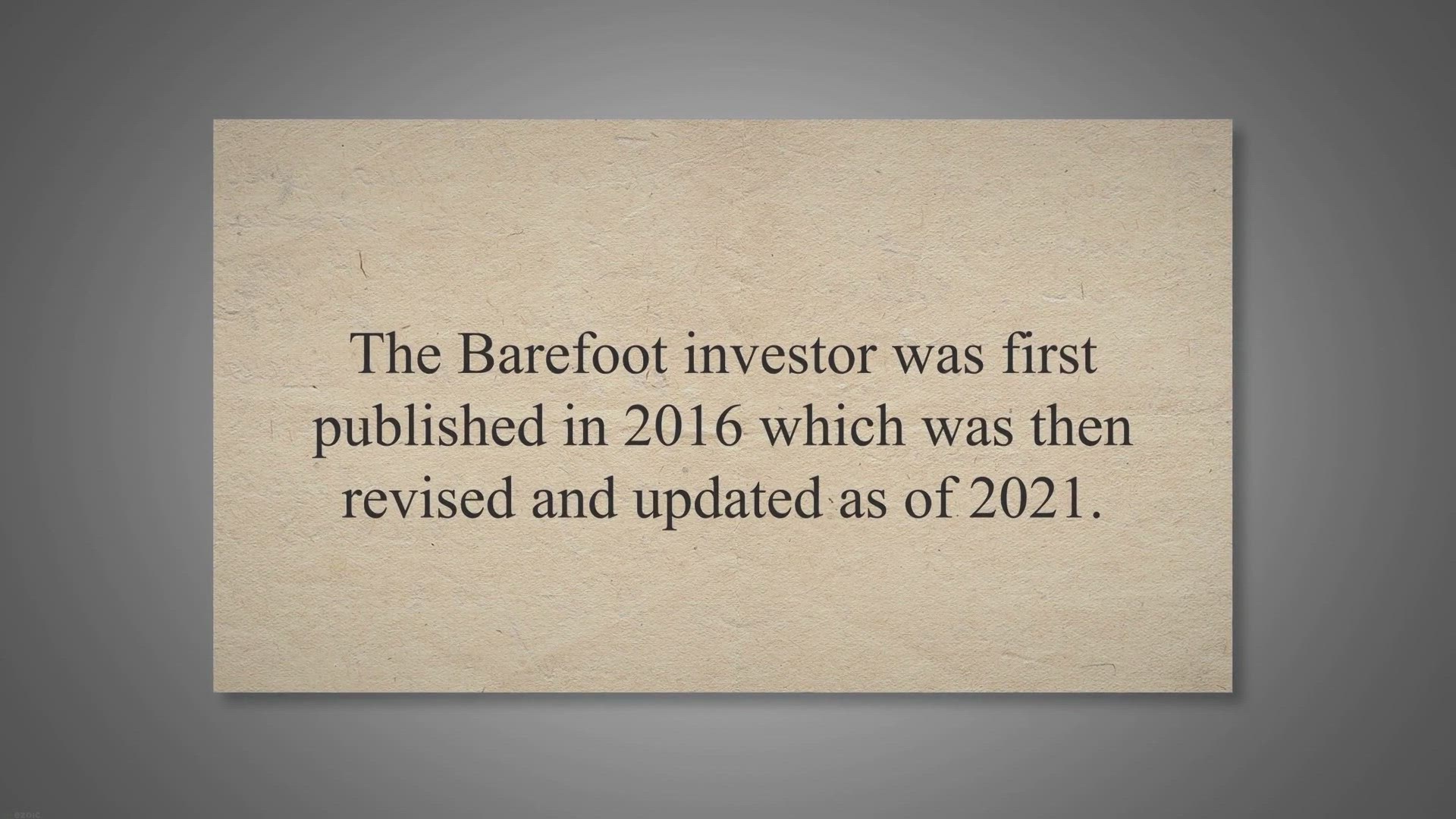 Video thumbnail for The Barefoot Investor Review