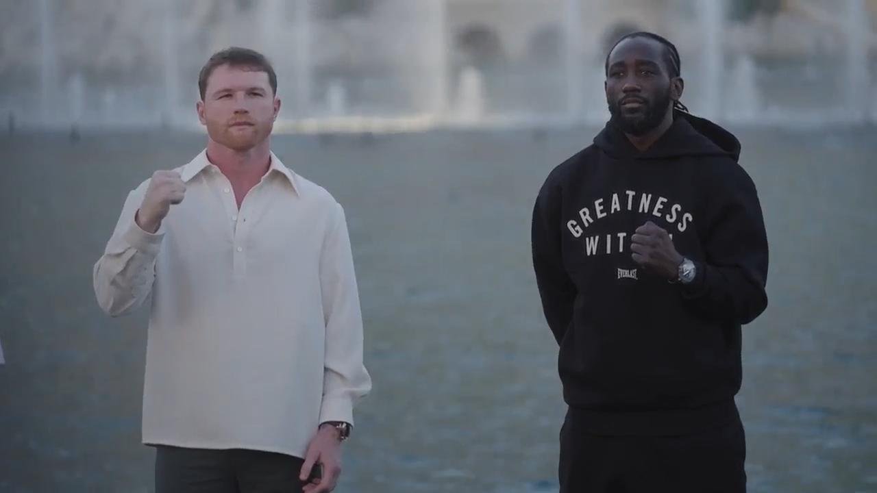 'Video thumbnail for Bud Crawford and Canelo Álvarez had a unique face-to-face encounter'