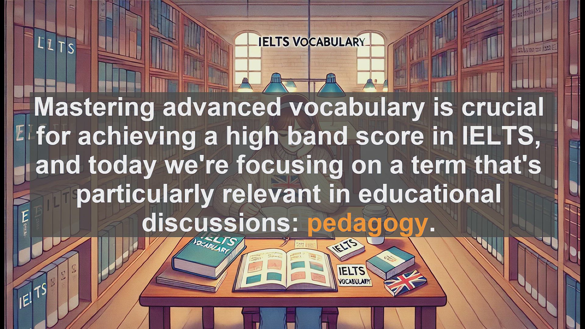 'Video thumbnail for 5000 Must Know IELTS 8.0 Vocabulary - IELTS Vocabulary: Understanding 'Pedagogy' for Higher Scores'