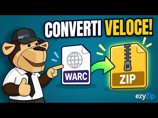 Video thumbnail for 📦 Come Convertire Warc In ZIP Online Gratis | Nessuna Installazione Di Programmi Richiesta