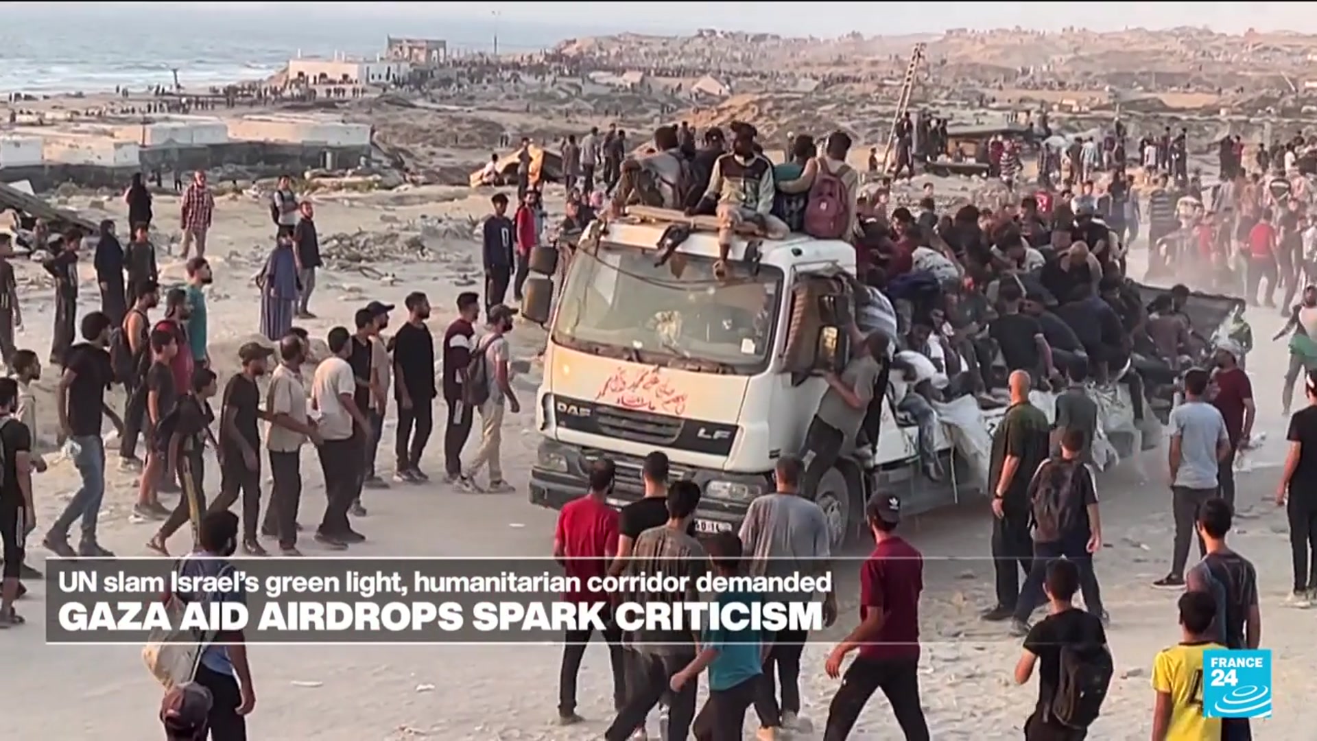 'Video thumbnail for Starvation crisis deepens in Gaza: are aidrops really the solution?'