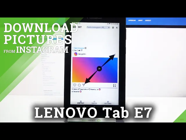 Video thumbnail for How to Download Pictures from Instagram on Lenovo Tab E7?