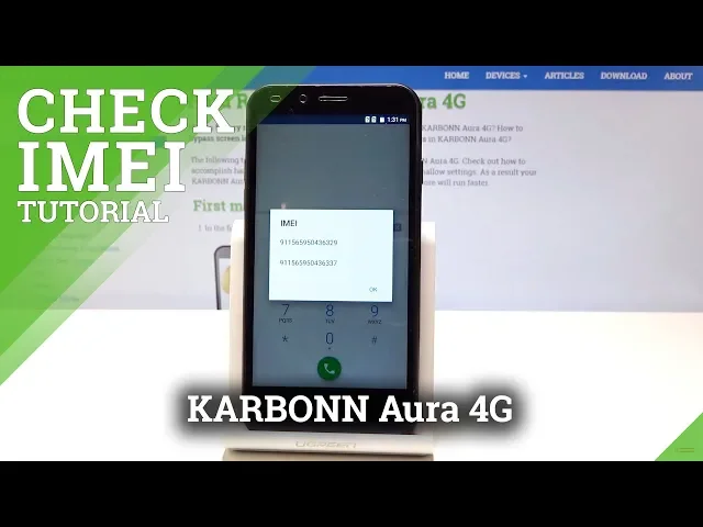Video thumbnail for How to Check IMEI Number in KARBONN Aura 4G - IMEI & Serial Number