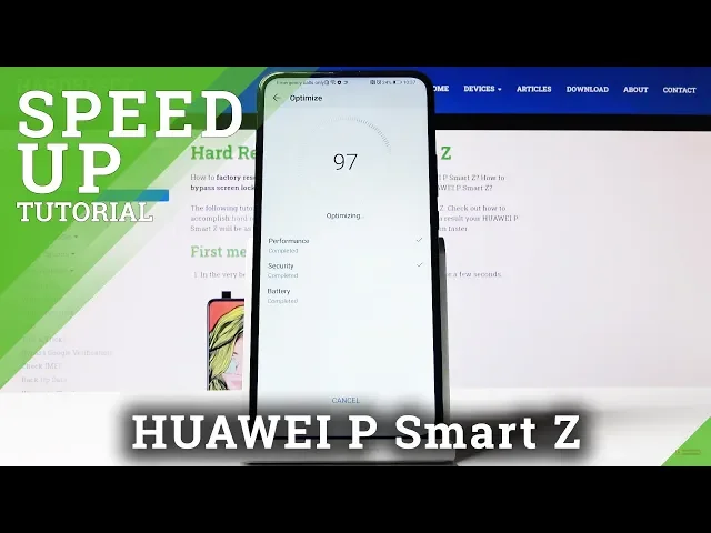Video thumbnail for How to Speed Up HUAWEI P Smart Z – Optimization Process