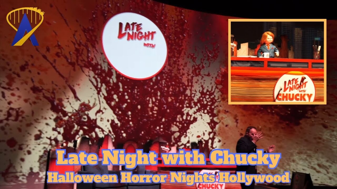 Video thumbnail for Late Night with Chucky at Halloween Horror Nights Hollywood 2024