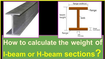 'Video thumbnail for How to calculate the weight of I - beam or H -beam sections?'