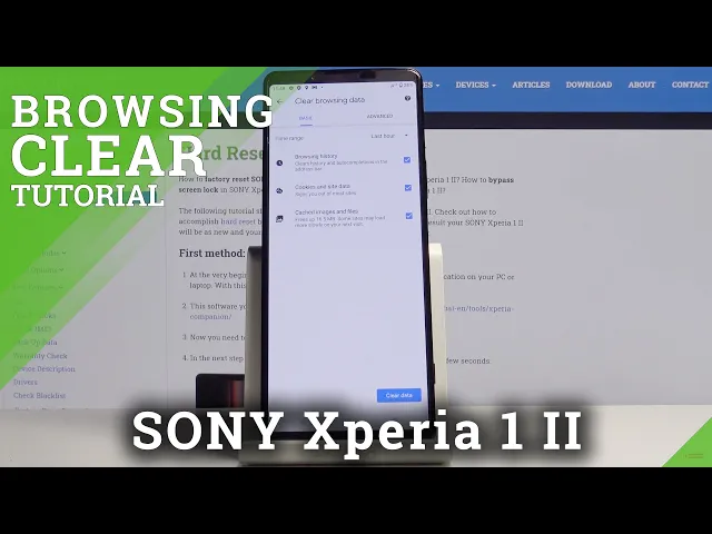 Video thumbnail for How to Clear Browsing Data in SONY Xperia 1 II – Clear Internet History