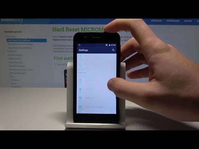 Video thumbnail for How to Add Lock Screen in MICROMAX Bolt Q346 - Set Up Pattern & PIN