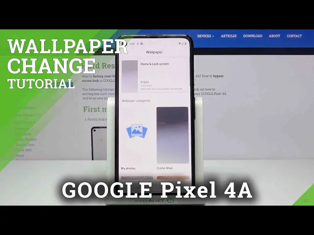 Video thumbnail for Change Wallpaper – GOOGLE Pixel 4A and Screen Style