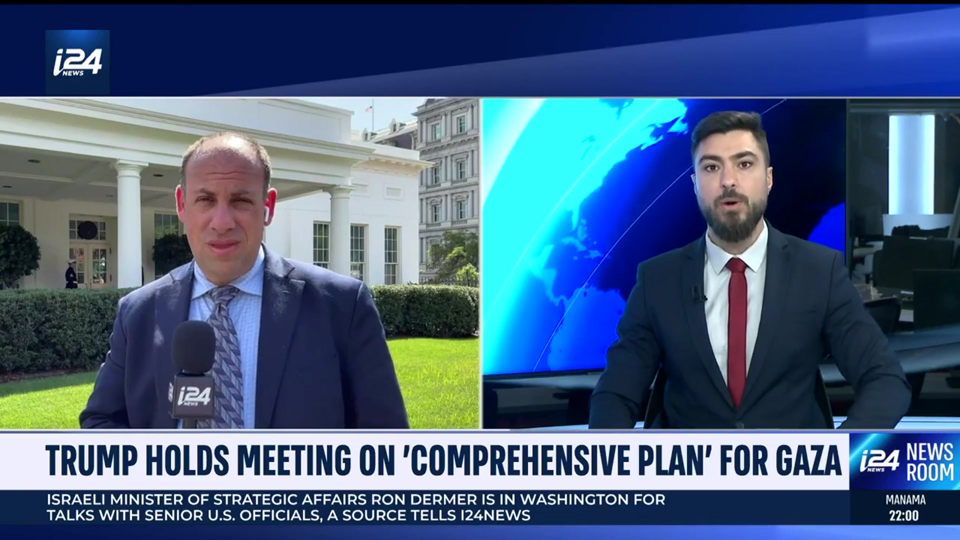 'Video thumbnail for Trump held meeting on 'comprehensive plan' for Gaza'