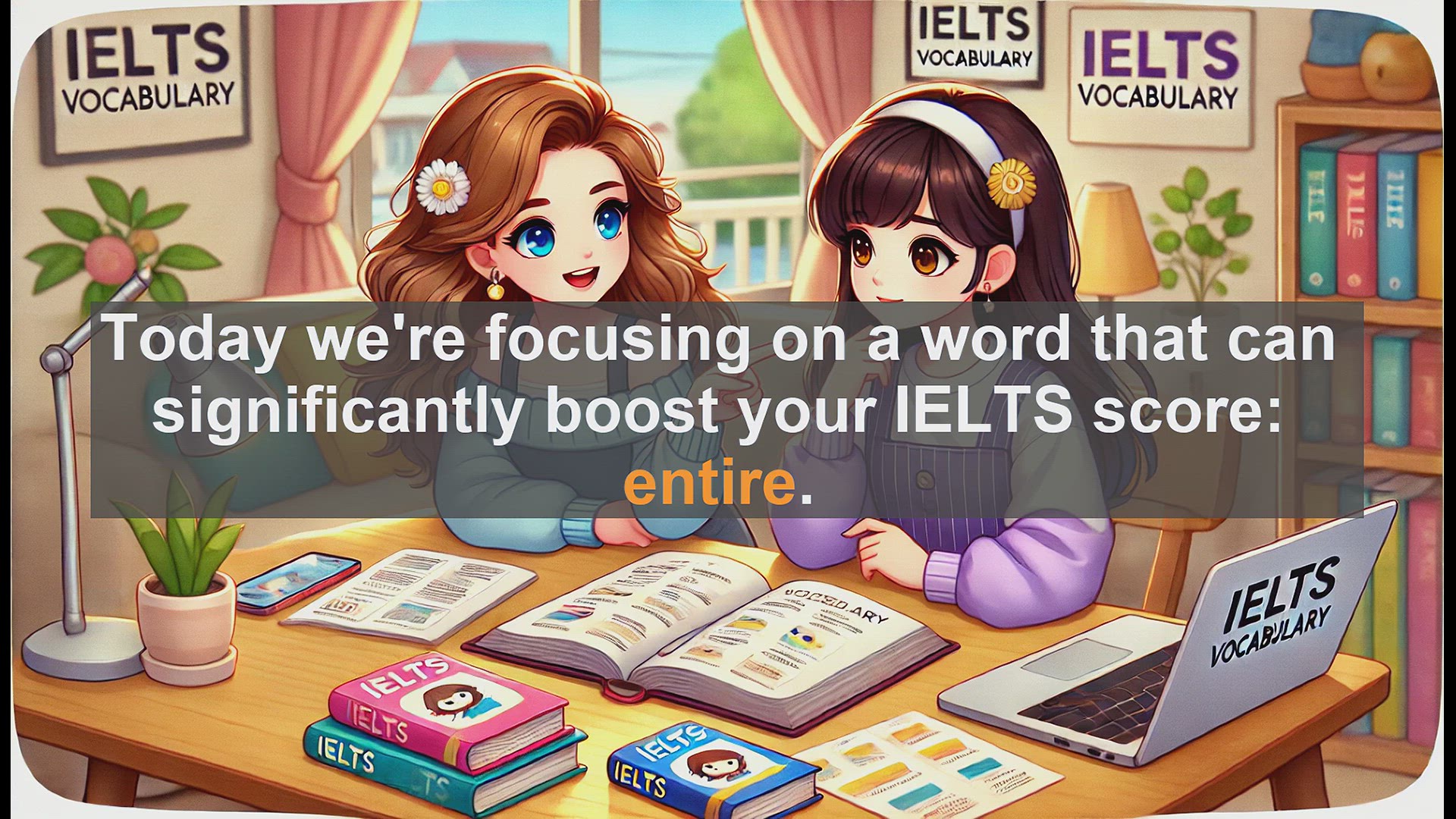 'Video thumbnail for 2500 Must Know IELTS 6.5 Vocabulary - Mastering 'Entire' for IELTS Success: Boost Your Score'
