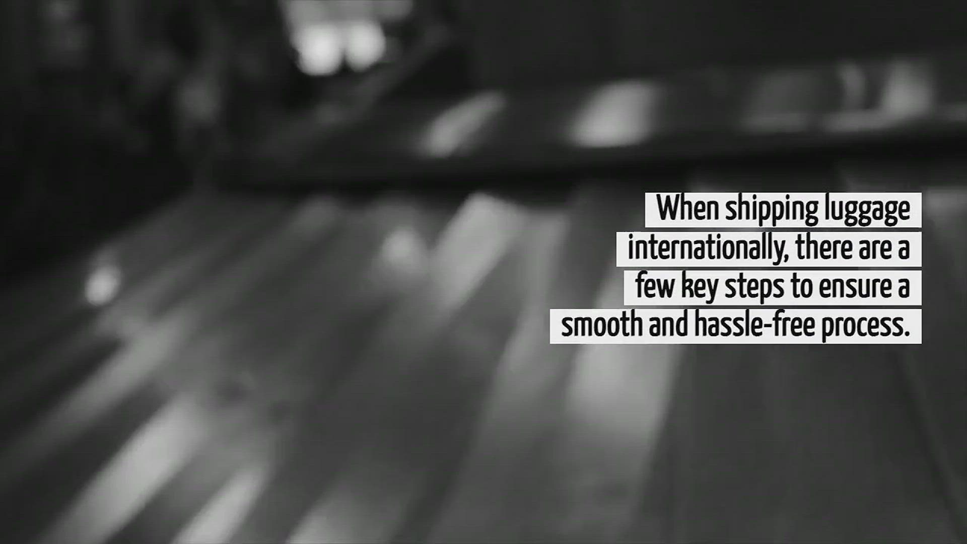 Video thumbnail for How To Ship Luggage Internationally