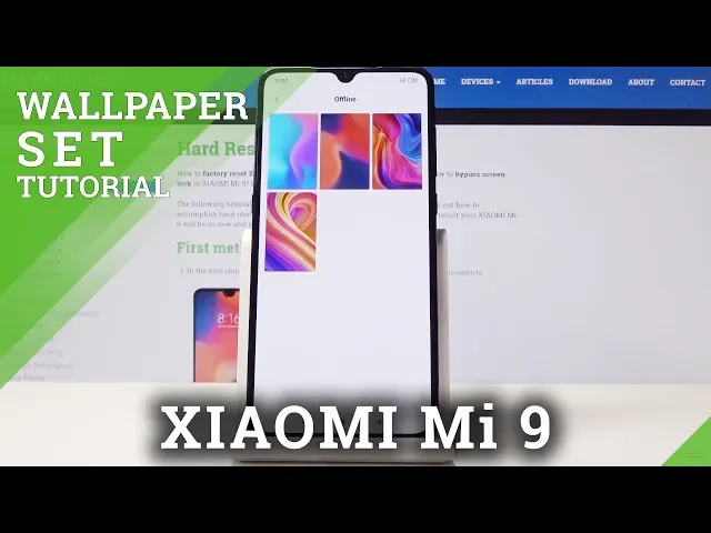 Video thumbnail for How to Personalize Home Screen/ Lock Screen in XIAOMI Mi 9 - Change Wallpaper