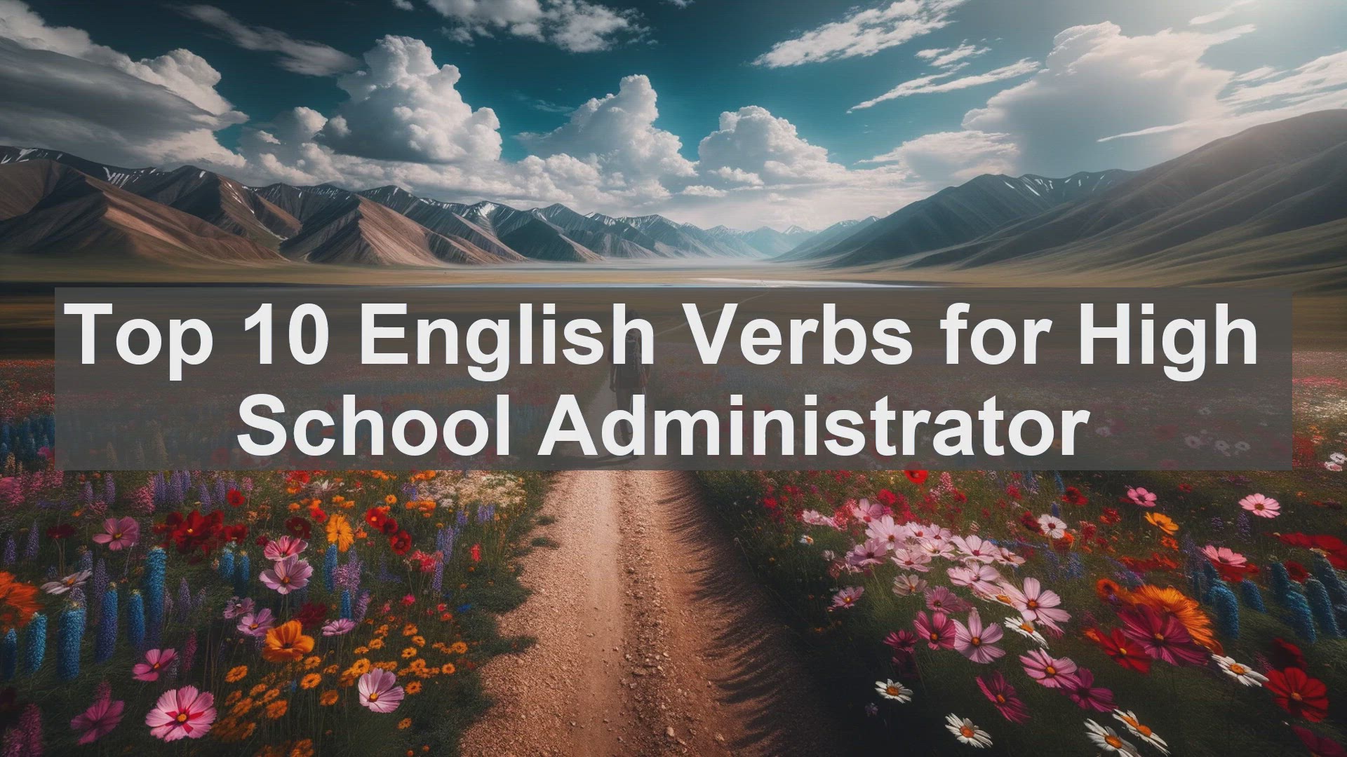 'Video thumbnail for Top 10 English Verbs for High School Administrator'