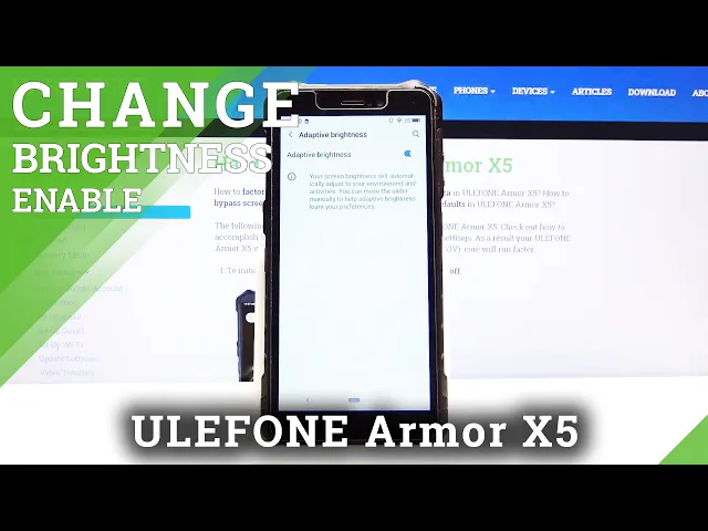 Video thumbnail for How to Activate Auto Brightness in ULEFONE Armor X5 – Change Brightness Settings