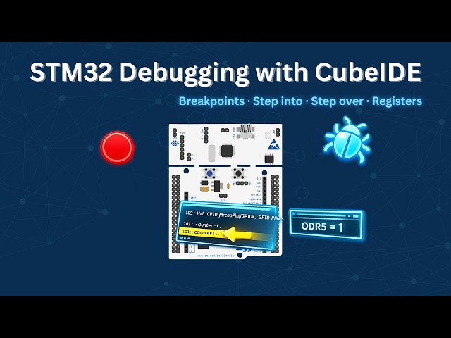 Video thumbnail for How to Debug STM32 in STM32CubeIDE (Beginner Guide)