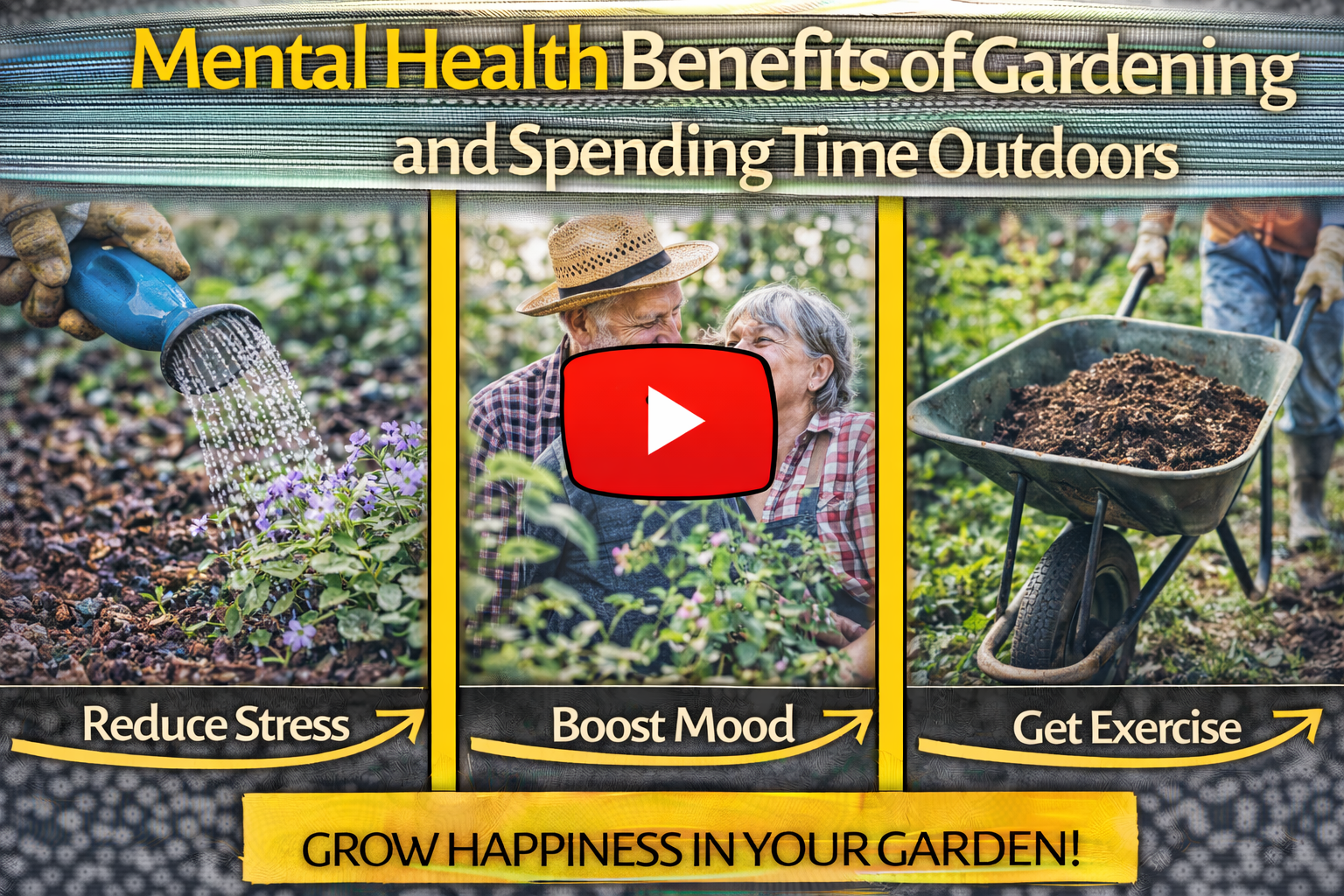 Video thumbnail for Mental Health Benefits of Gardening and Spending Time Outdoors