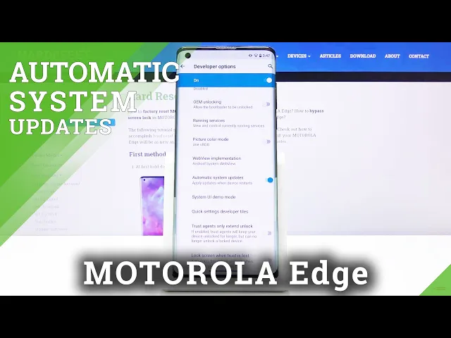 Video thumbnail for How to Activate Automatic System Update on Motorola Edge – Update your Device