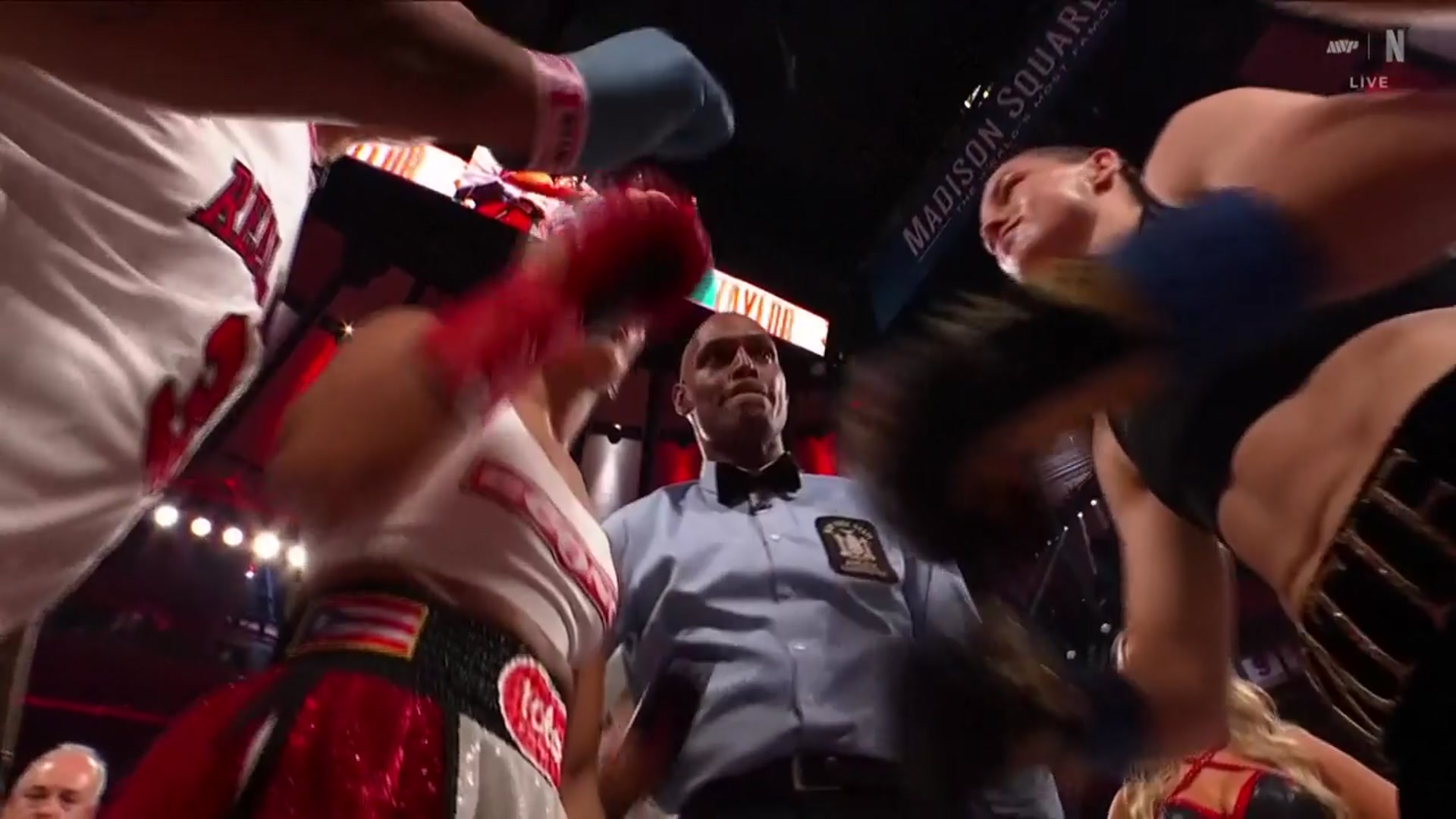 'Video thumbnail for Katie Taylor beats Amanda Serrano for third time to remain undisputed 140-pound champion'