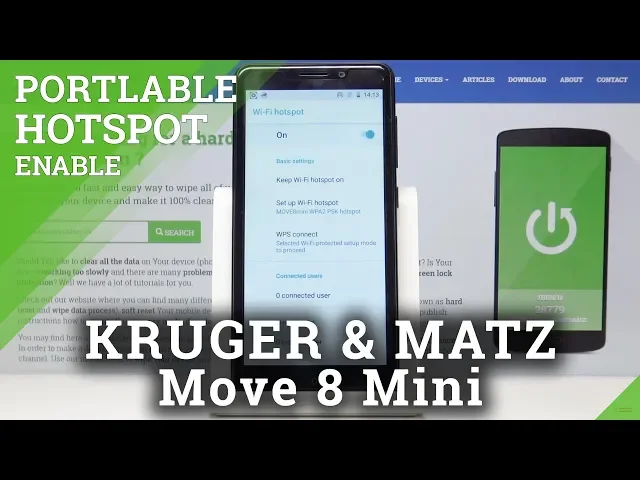 Video thumbnail for How to Turn On Portable Hotspot in KRUGER & MATZ Move 8 Mini - Share Internet