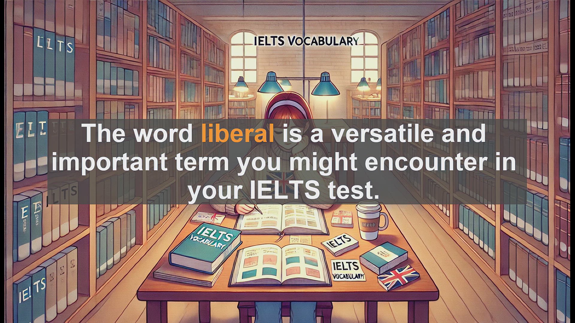 'Video thumbnail for 2500 Must Know IELTS 6.5 Vocabulary - Understanding 'Liberal': Meanings and Uses for IELTS'