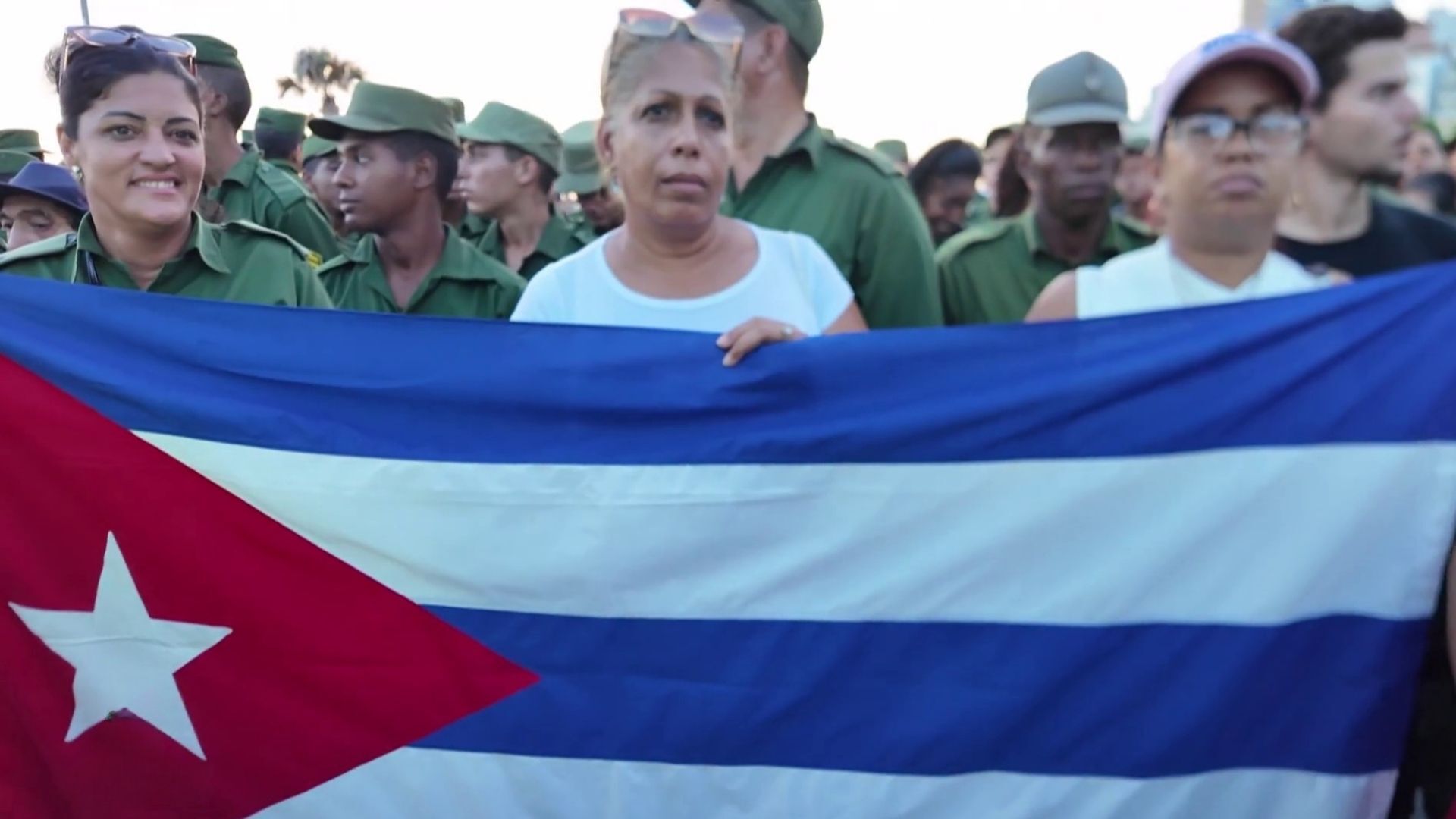 Video thumbnail for Cuba shows defiance after the US indictment of former president Raúl Castro.