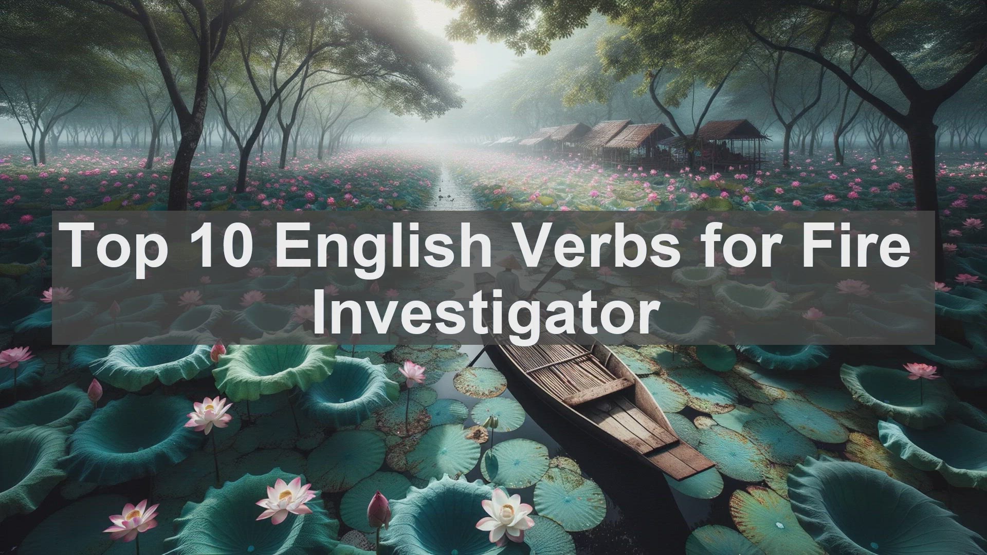 'Video thumbnail for Top 10 English Verbs for Fire Investigator'