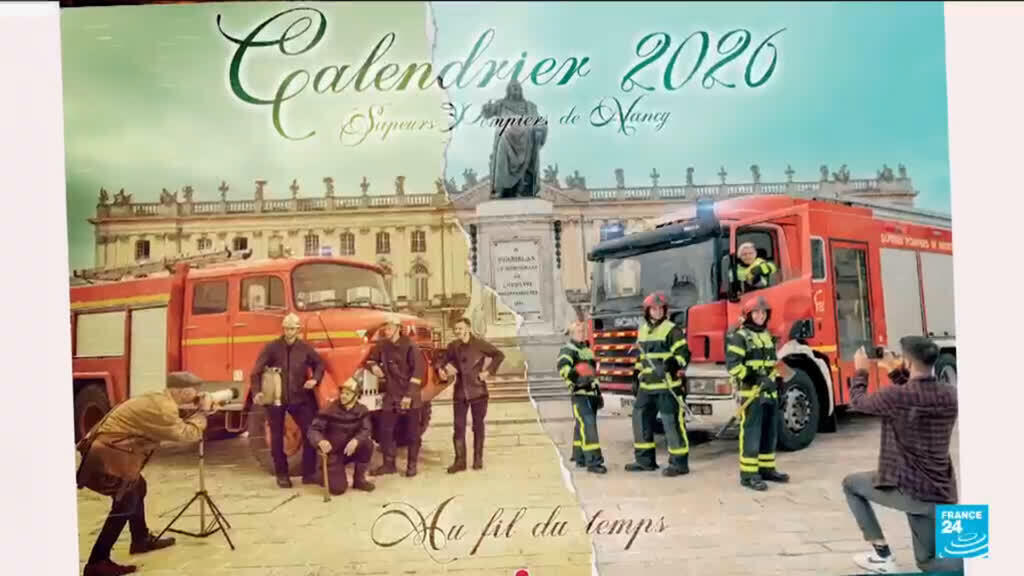 Video thumbnail for French firefighters launch nationwide calendar competition to support Injured crews