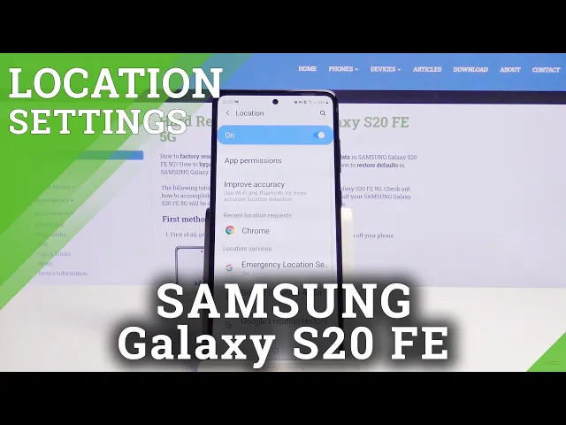 Video thumbnail for How to Enable Device Location on SAMSUNG Galaxy S20 FE 5G – Location Settings