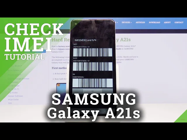Video thumbnail for How to Check IMEI and SN on SAMSUNG Galaxy A21s - IMEI & Serial Number