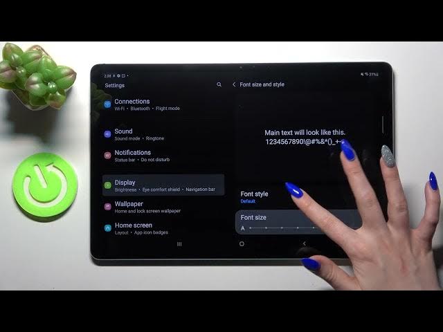 Video thumbnail for How to Change Font Style on SAMSUNG GALAXY TAB S7 FE - Change Text Style