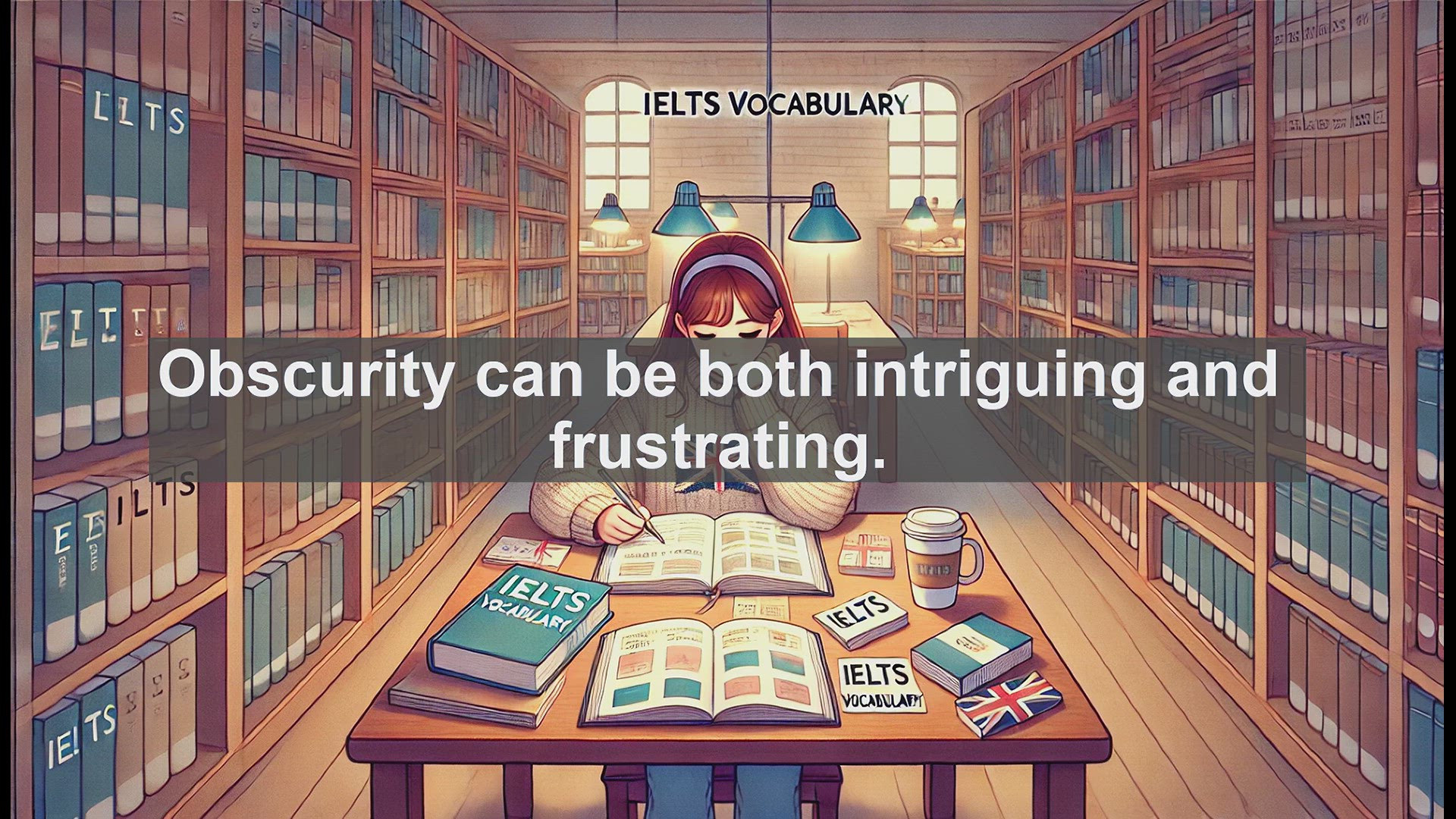 'Video thumbnail for 2000 Must Know IELTS 9.0 Vocabulary - Understanding 'Obscure': Boost Your IELTS Vocabulary'