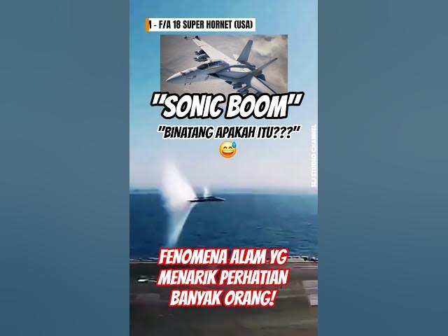 Video thumbnail for "SONIC BOOM" FENOMENA ALAM YG MENARIK PERHATIAN BANYAK ORANG!!! #sonicboom #jetfighter #sonicspeeds