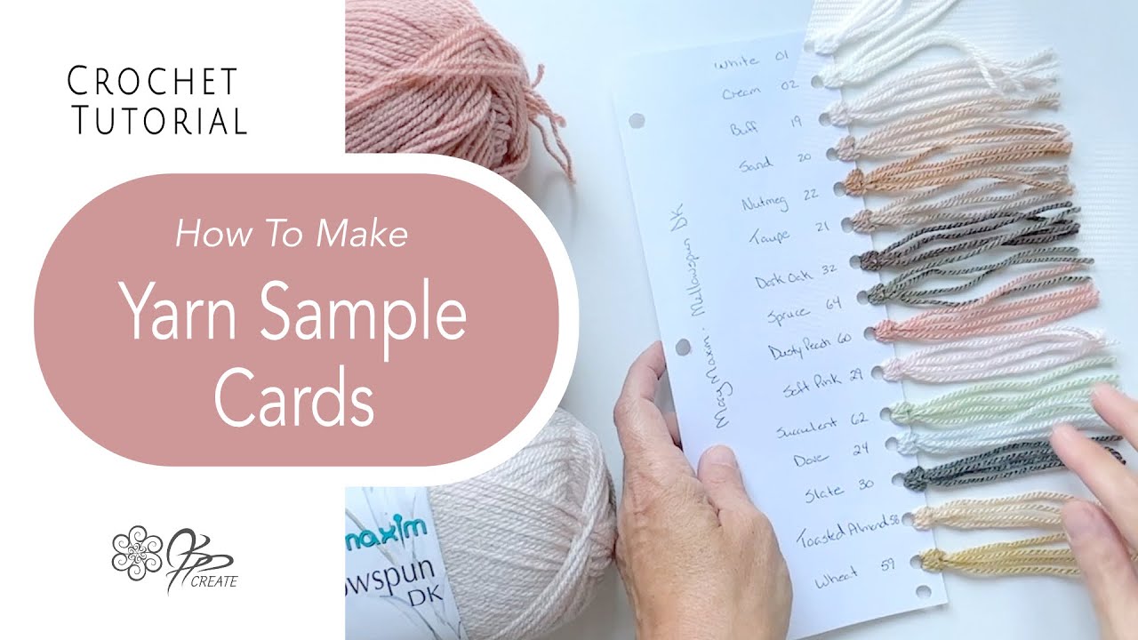 Video thumbnail for Organize Your Yarn Stash with Easy DIY Yarn Sample Cards | Easy Tutorial
