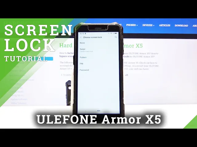 Video thumbnail for How to Change Lock Method in ULEFONE Armor X5 – Find Screen Lock Options