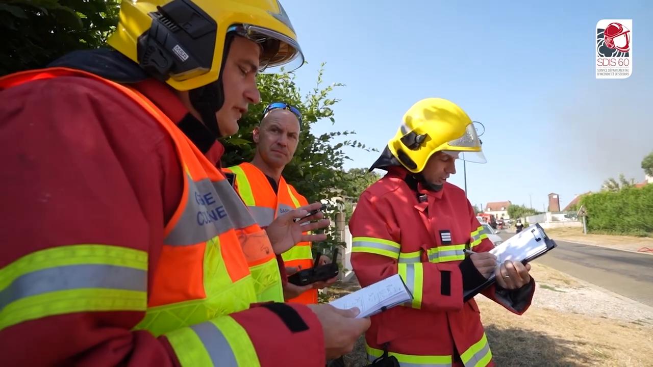 Video thumbnail for France: Vegetation fire destroys house in northern France as emergency crews save nearby homes.