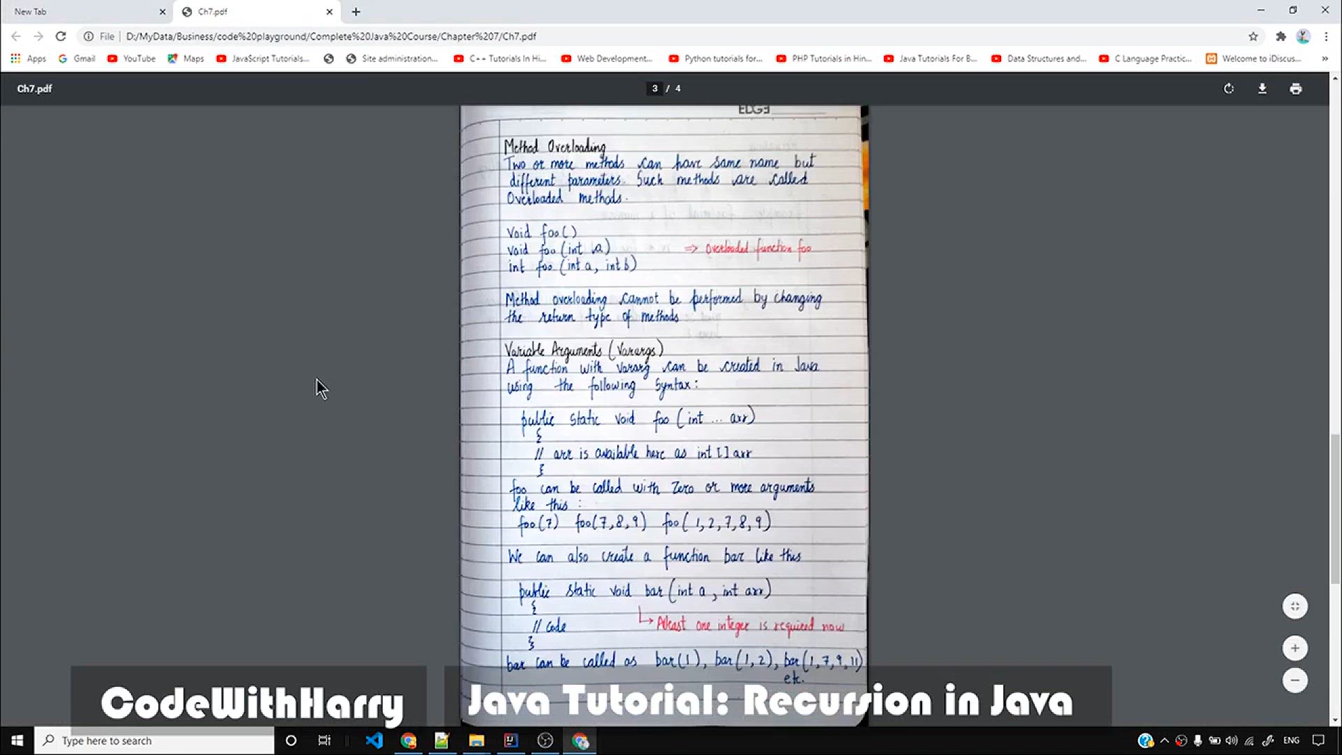 'Video thumbnail for Java Tutorial_ Recursion in Java'