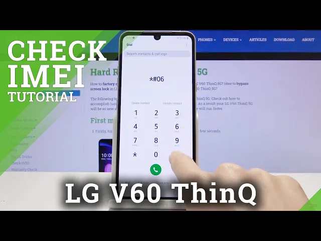 Video thumbnail for How to Locate IMEI in LG V60 ThinQ 5G – IMEI & SN