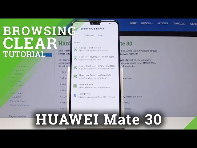 Video thumbnail for How to Clear Browser Data in HUAWEI Mate 30 - Delete History & Cookies