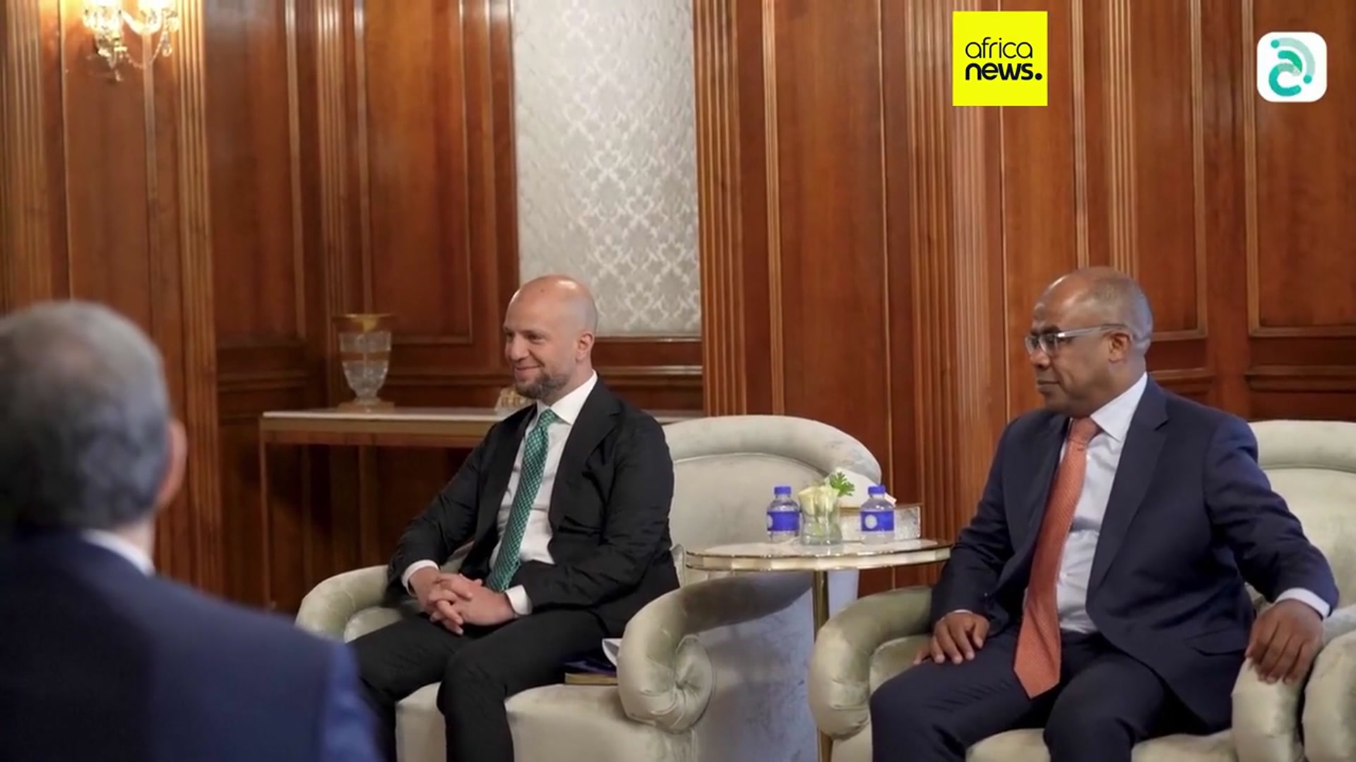 'Video thumbnail for Libyan PM Dbeibah condemns dire conditions in Gaza during meeting with US officials'