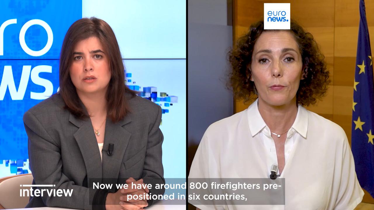 Video thumbnail for 'This is our wake-up call': EU crisis chief slams climate deniers after French fires