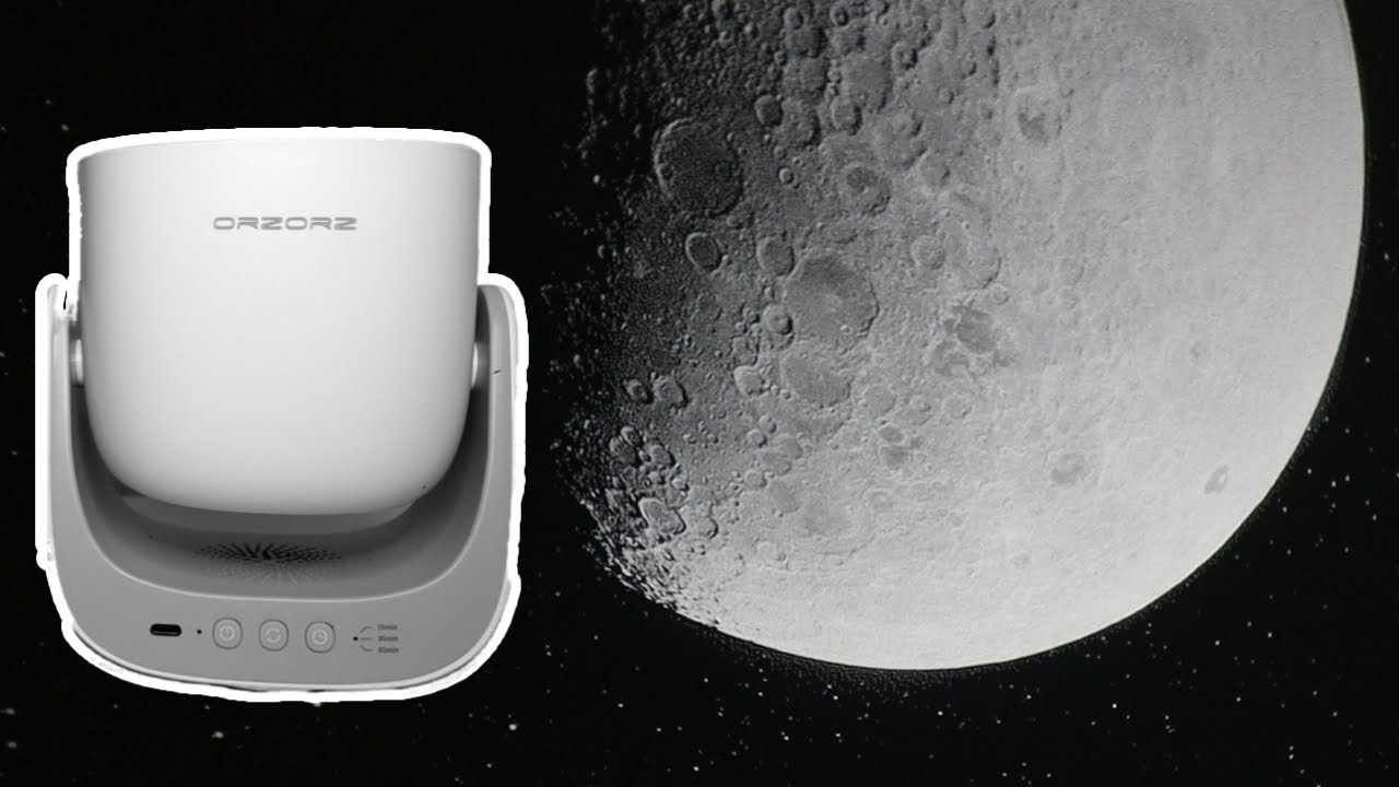 Video thumbnail for Enjoy the Moon in your room thanks to the Orzorz Galaxy Projector