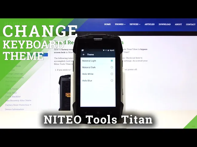 Video thumbnail for Change Keyboard Theme – Niteo Tools Titan and Keyboard Style