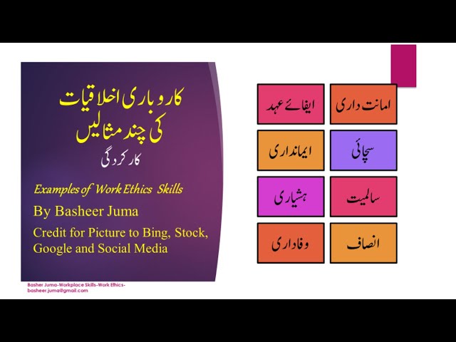 Video thumbnail for Basheer Juma Business Ethics F-Examples of Workplace Ethics
